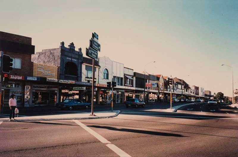 Spit Junction photographed in 1991. Image: Mosman Library.
