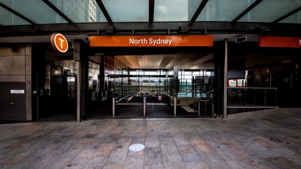 Officers found the man outside North Sydney Station last Friday, May 15.