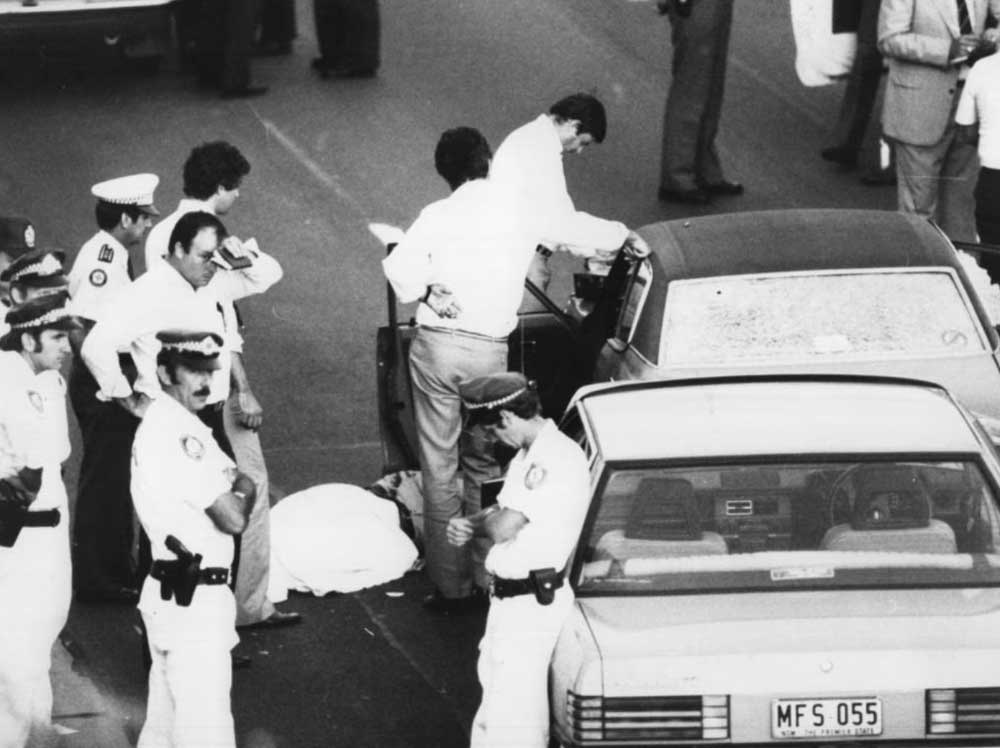 The scene from the Spit Bridge. 31 January 1984. Image: The Daily Telegraph archives