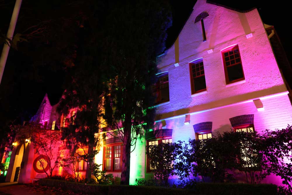 Drag-2 North Sydney Council buildings will be illuminated in rainbow colours throughout June. Image: North Sydney Library