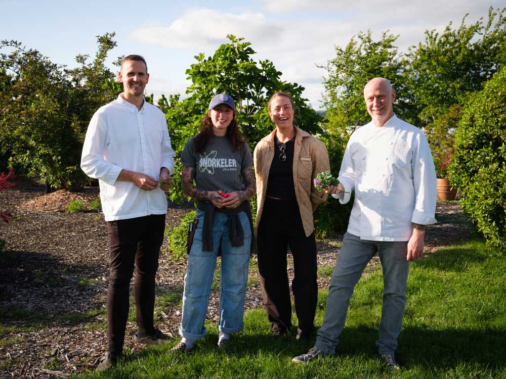 Bathers’ Pavilion Executive Chef Aaron Ward (left) who recently visited the SingleThread team, said the experience had changed how he thought about cooking.