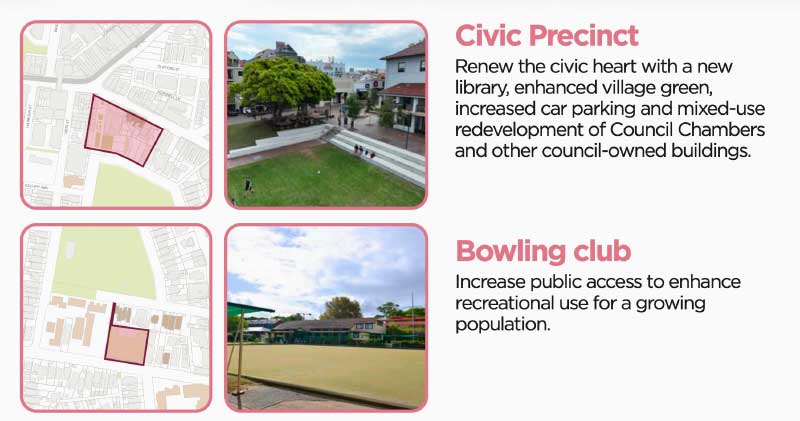 The master plan also examines four council-owned sites.