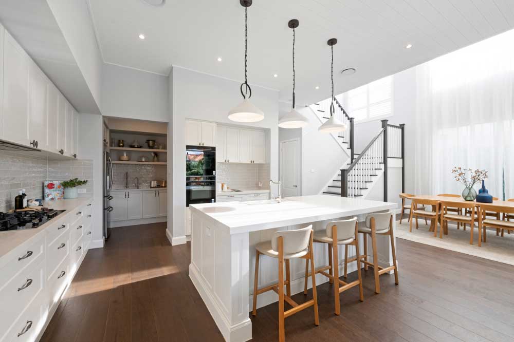 North-facing rear with level lawn and solar-heated pool at 3 Gordon St, Mosman