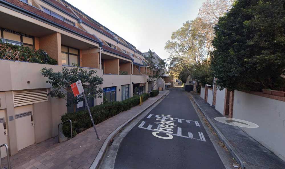 Learner-4 Turnbull hit speeds of 60km/h down narrow lane ways. Image: Google Street View.