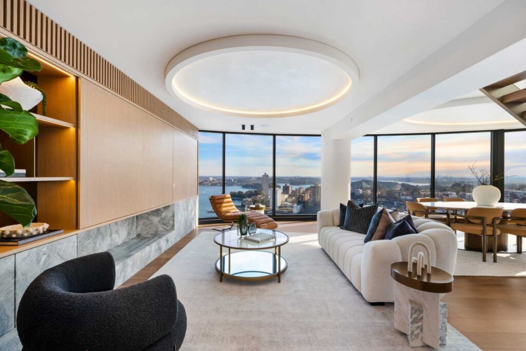 World Class: This newly renovated penthouse in Milsons Point sits atop the acclaimed "Colonnades" development.