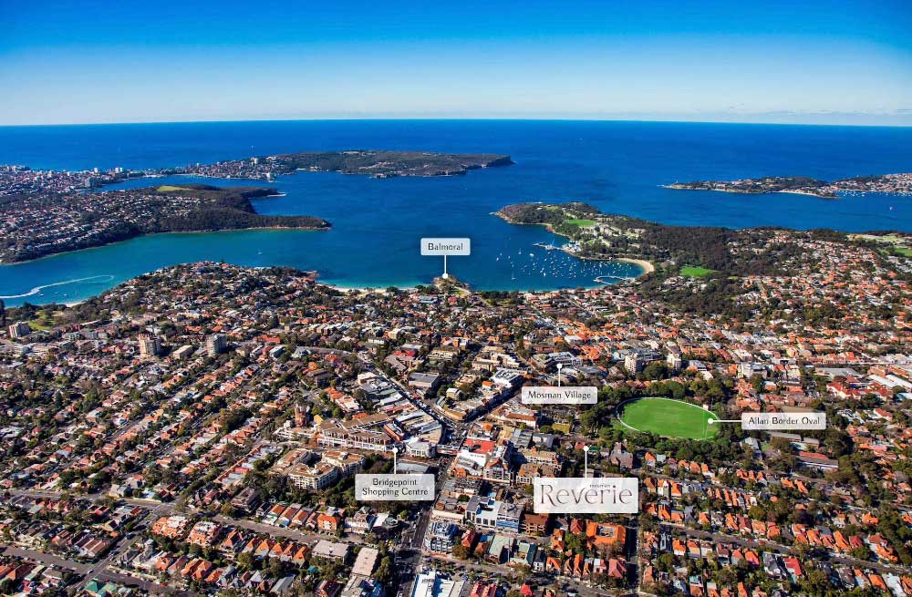 he penthouse is across from Allan Border Oval and is just from Mosman Village shops, cafés and restaurants.