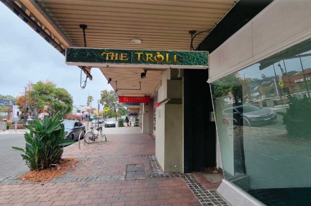 Troll-1 Proposed signage of The Troll, which will be located at 14 Ennis Rd, Milsons Point if approved.