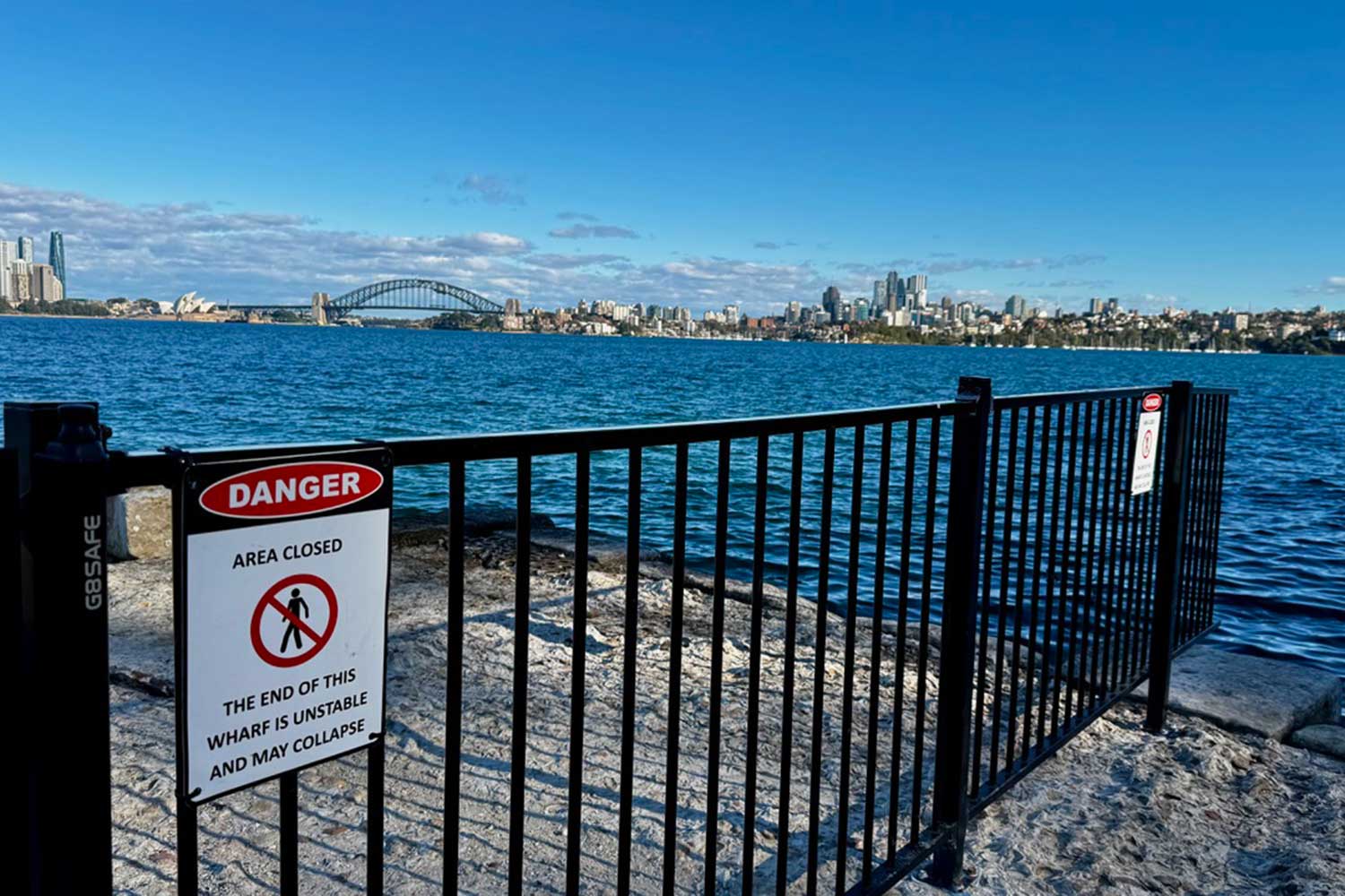 Bradleys Head Wharf has been closed after inspections found it could collapse due to erosion.