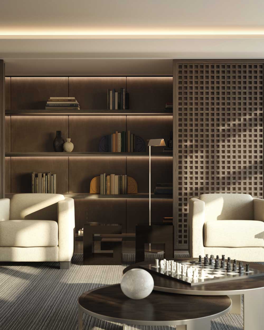 he whole-floor sub-penthouse stretches out across an incredible 537 square metres.