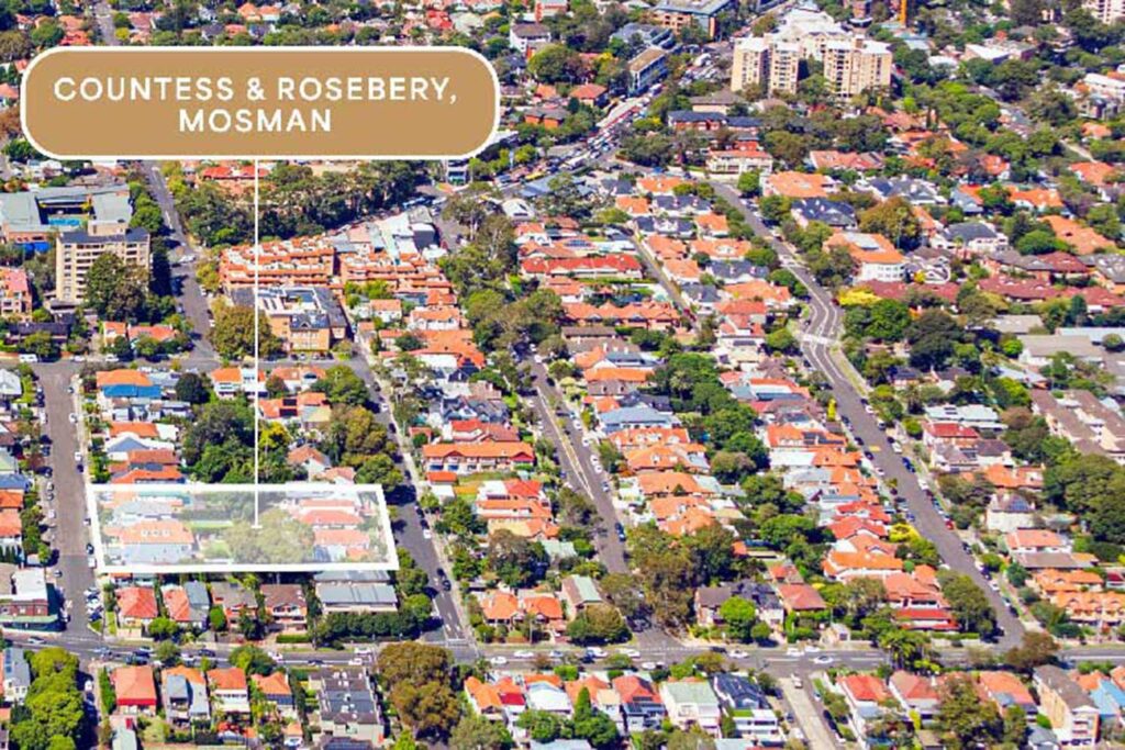 The huge landholding is close to Bridgepoint, but the Mosman Masterplan has marked the site for just six-to-eight storeys.