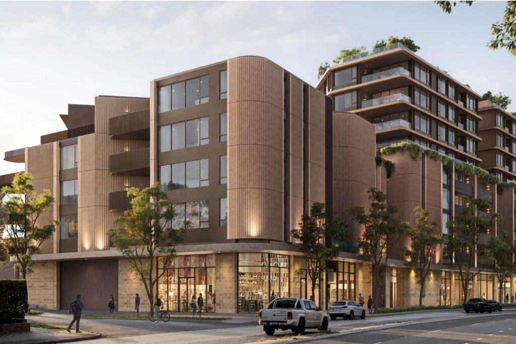 A streetscape view of the new development set for 494-500 and 516 Military Rd.