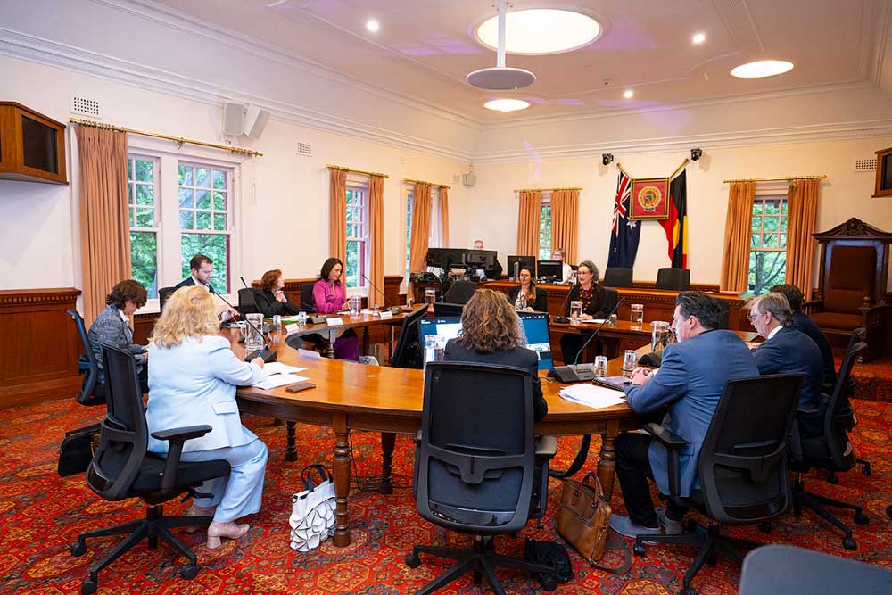 School committee meeting round table