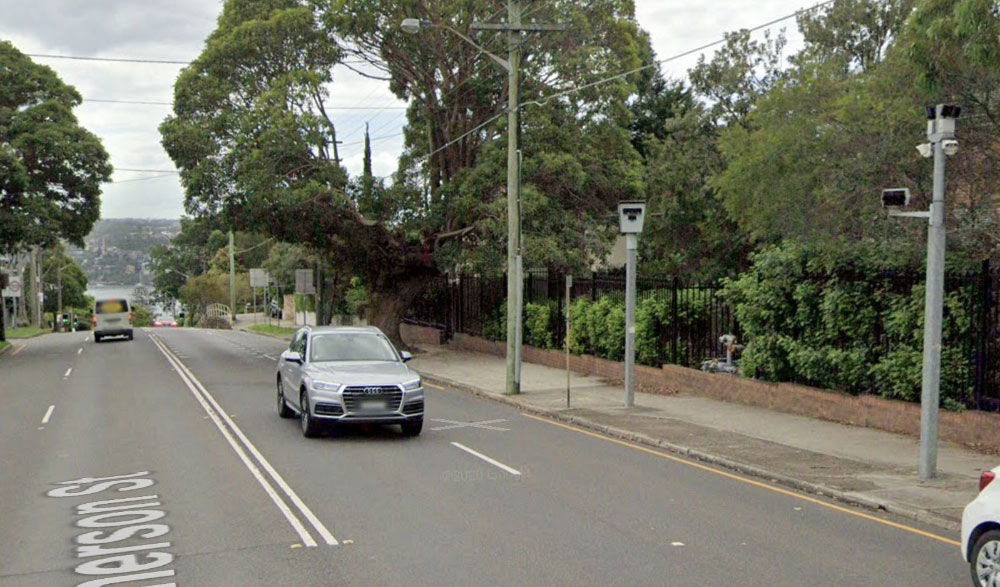 Over the past year, the speed camera on Macpherson St in Mosman pinged 4,349 drivers and issued $933,634 in fines. Image: Google Street View.