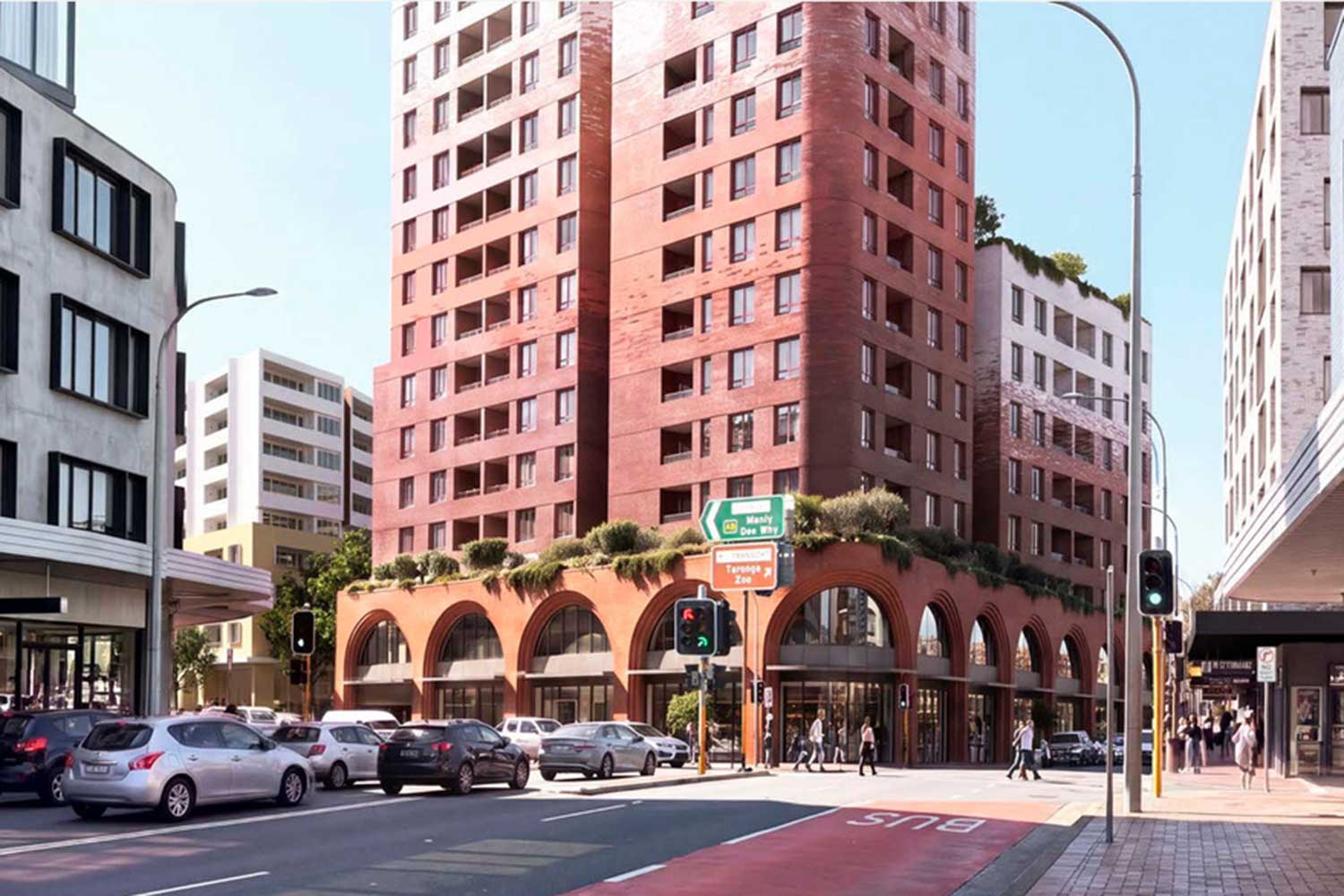 Artist impression of 22 story development