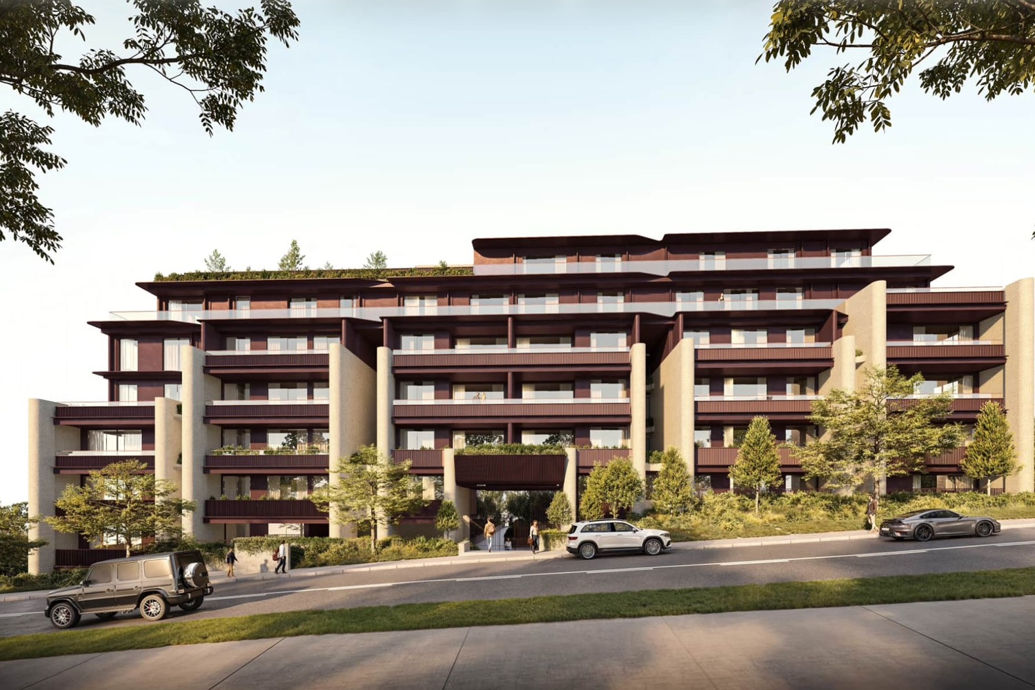 An artist's render of the proposed apartment block at Rangers Avenue and Brierley Street, Mosman.