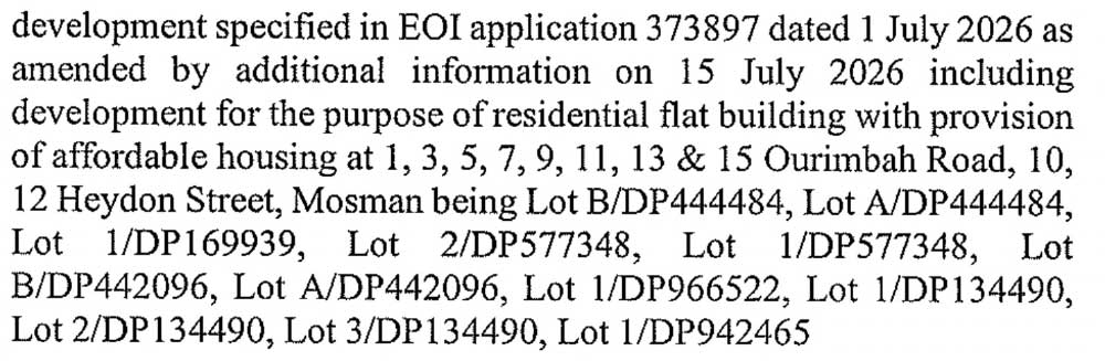 large block on Ourimbah Rd and Heydon St was deemed SSD on the same day. large block on Ourimbah Rd and Heydon St was deemed SSD on the same day.