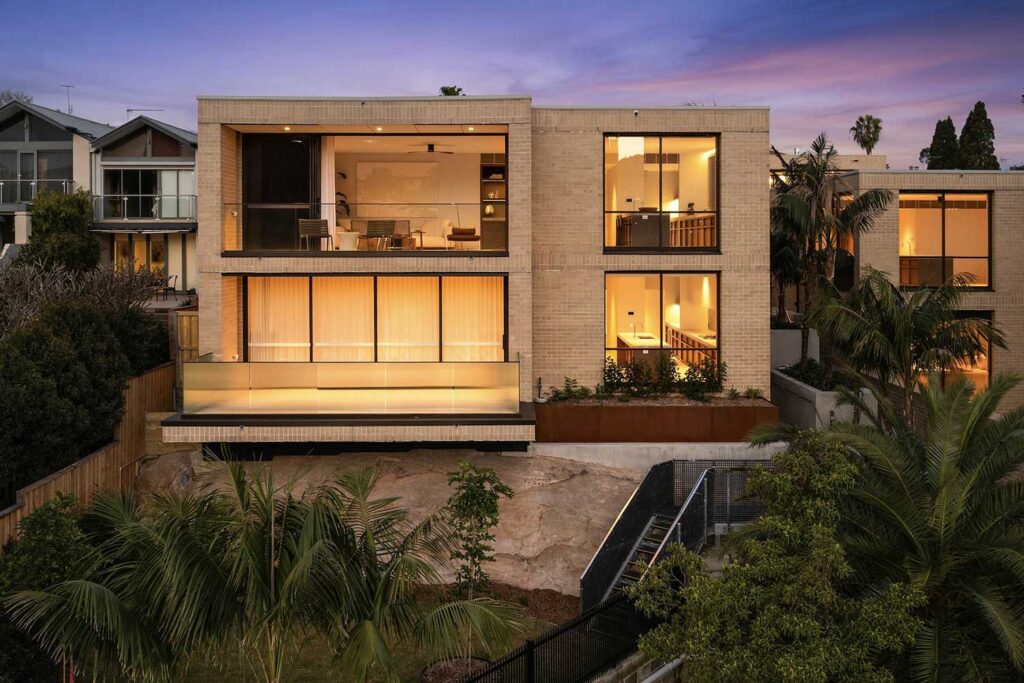 Twilight image of Casa Neutral Bay