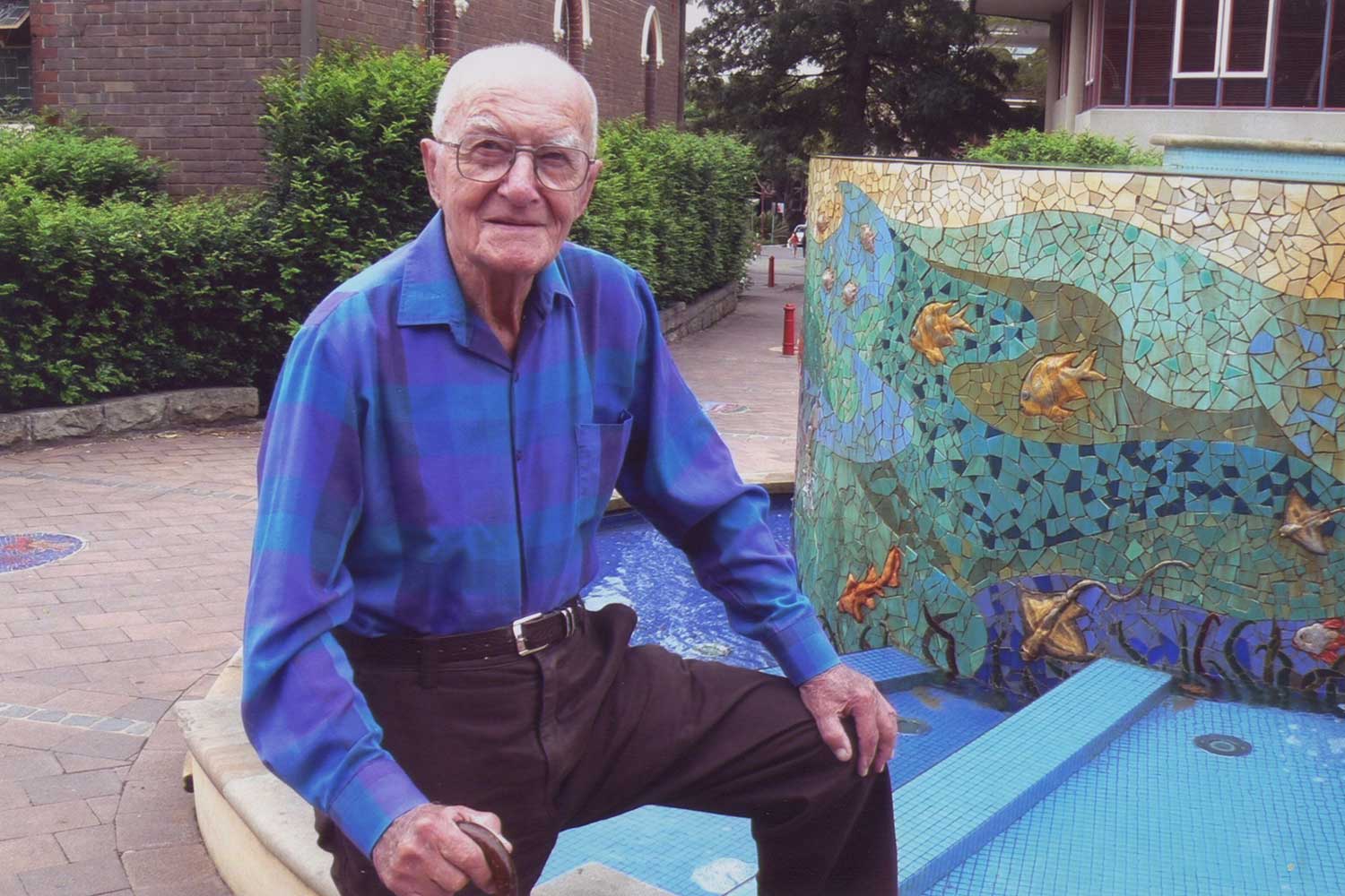 Cec Pearsall, who died in 2016 aged 97. Image: Stanton Library.