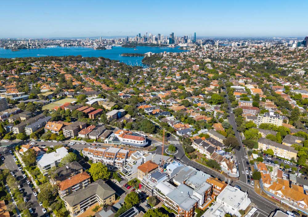 Ariel of proposed development