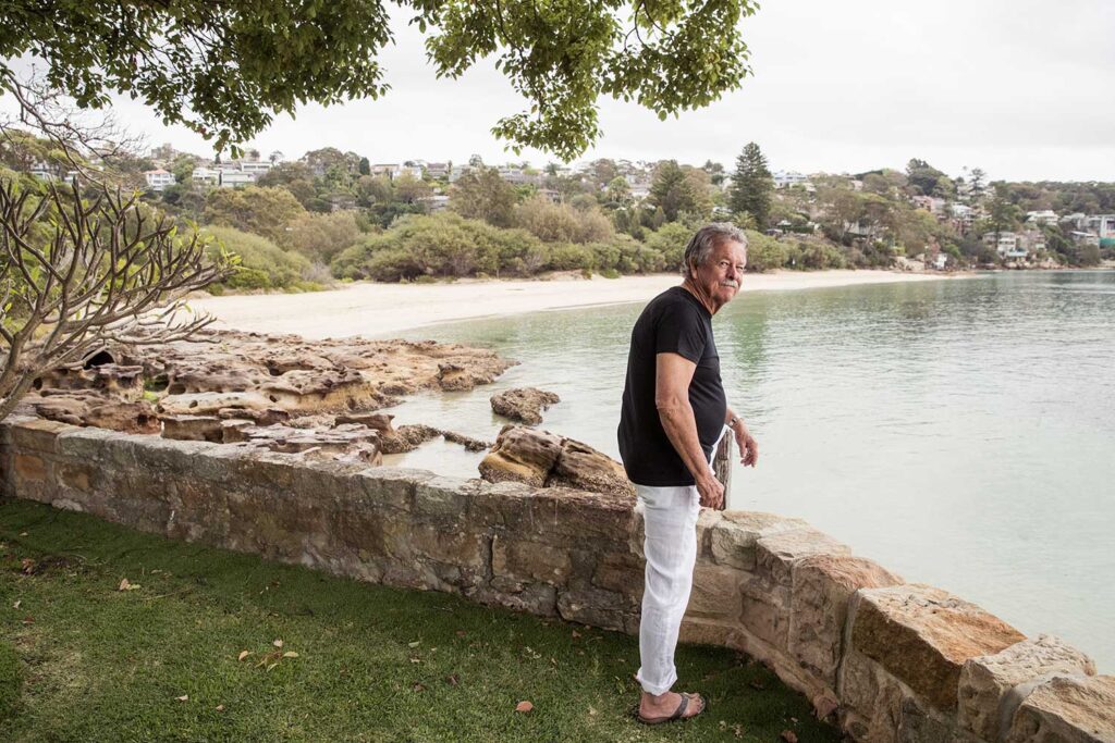 Ken Done at his Chinamans Beach home.