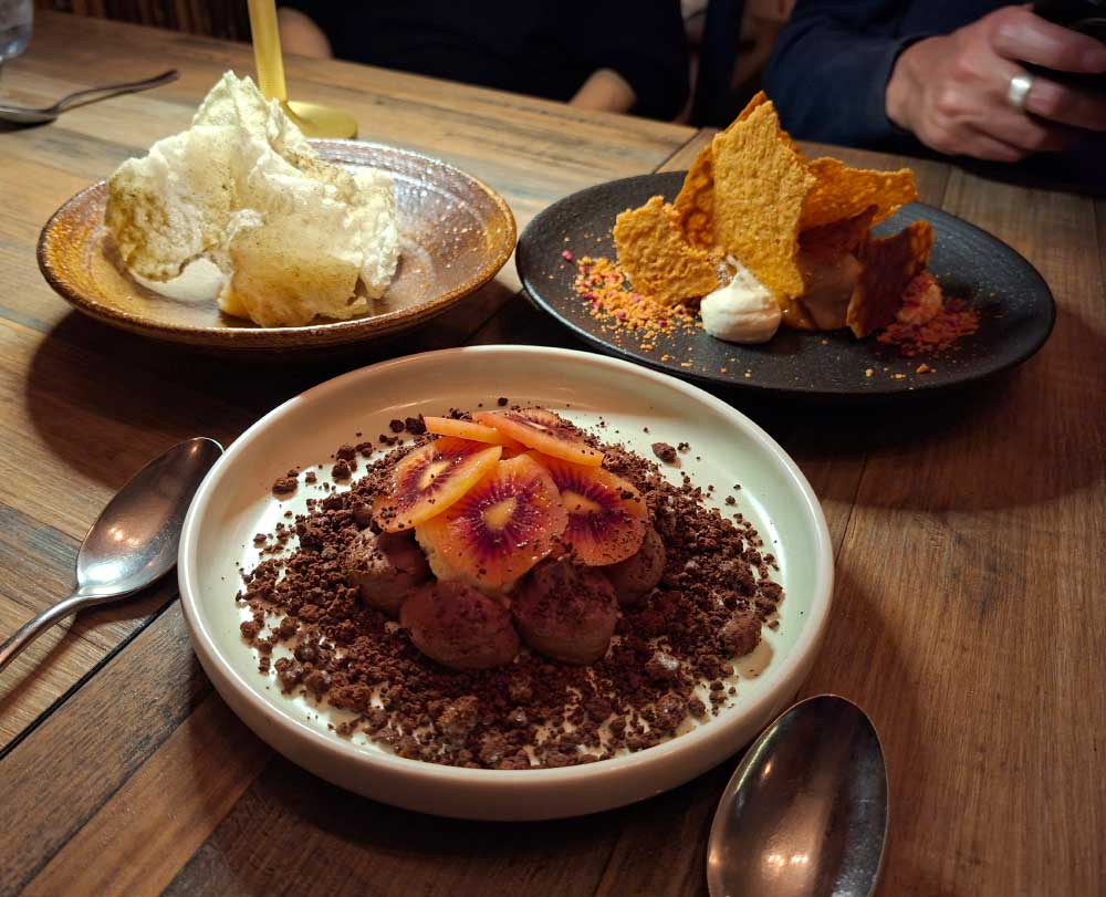 Beautiful desserts at Kholl