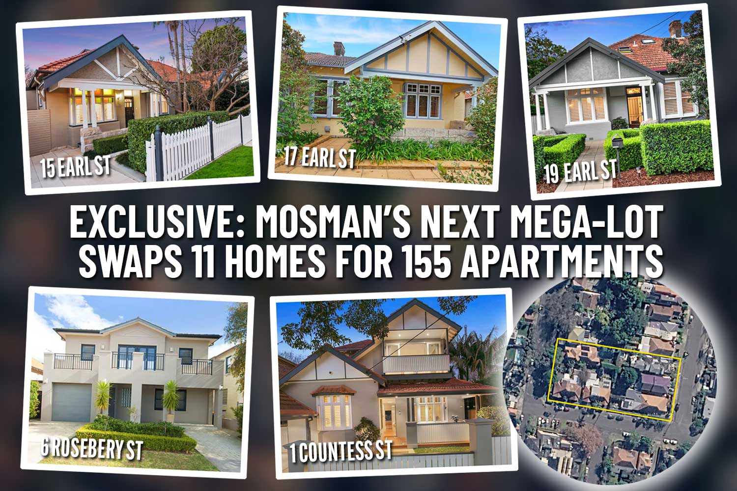 Images of homes that may be destroyed for a mega lot
